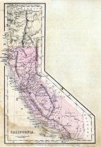 California 1856 State Map